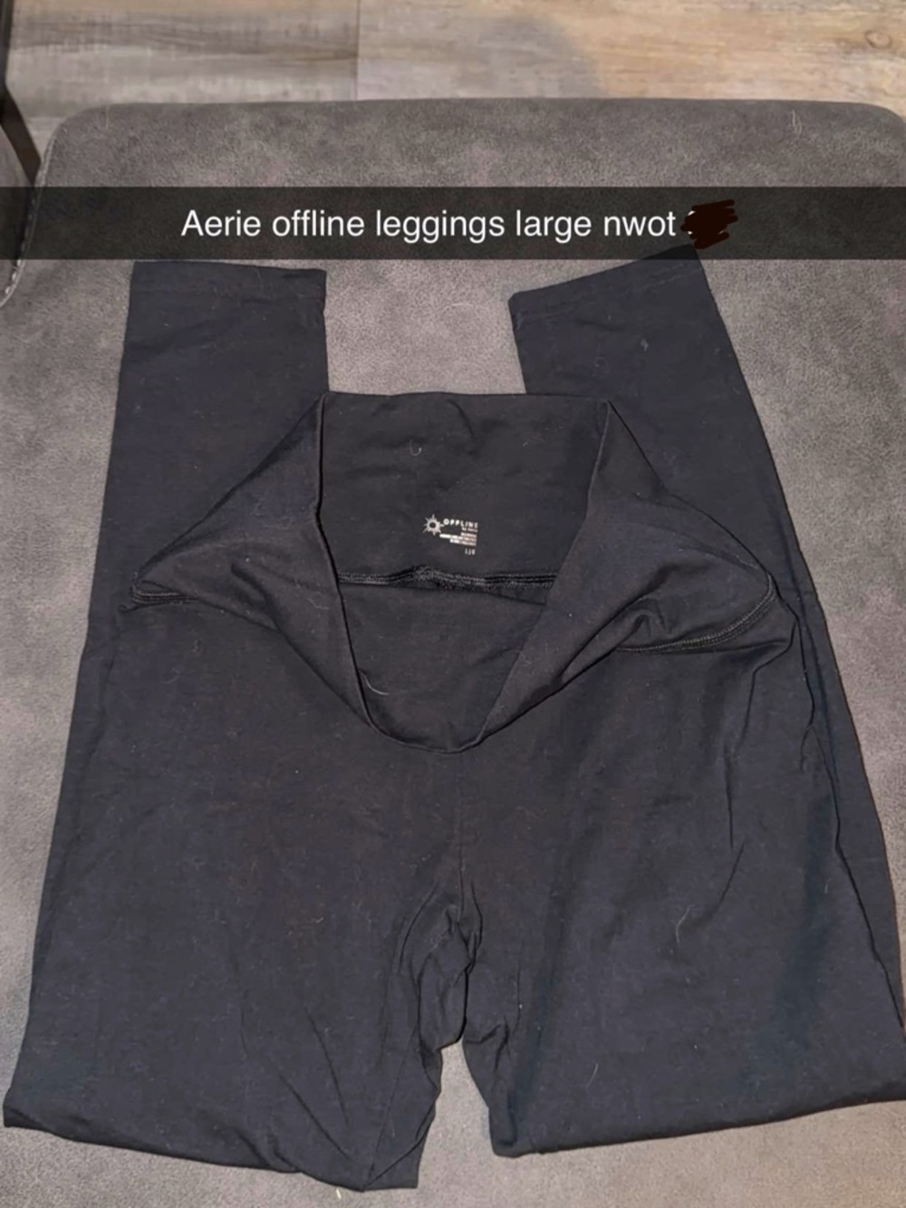 aerie Black High-Rise Workout Leggings